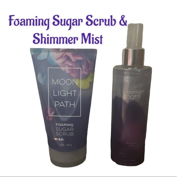Bath & Body Works Other - NEW BATH & BODY WORKS MOONLIGHT PATH FOAMING SUGAR SCRUB & SHIMMER MIST
